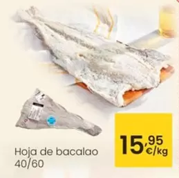 Oferta de Hoja De Bacalao por 15,95€ en Eroski