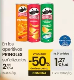 Oferta de Pringles - En Los Aperitivos  por 2,55€ en Eroski