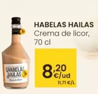 Oferta de Habelas Hailas - Crema De Licor por 8,2€ en Eroski