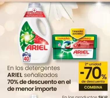 Oferta de Ariel - En Los Detergentes  en Eroski