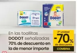 Oferta de Dodot - En Las Toallitas  en Eroski