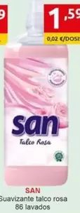 Oferta de San - Suavizante Talco Rosa por 1,59€ en Supermercados Extremadura