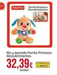 Oferta de Fisher-Price - Rie Y Aprende Perrito Primeros Descubrimientos por 32,39€ en Froiz