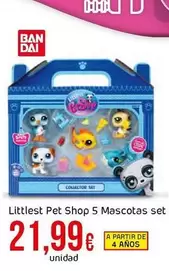 Oferta de Litlest Pet Shop 5 Mascotas Set por 21,99€ en Froiz