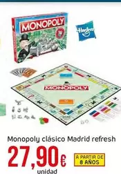 Oferta de Monopoly - Clásico Madrid Refresh por 27,9€ en Froiz