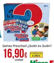 Oferta de Games Preschool Quien Es Quien? por 16,9€ en Froiz