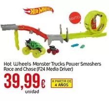 Oferta de Hot Wheels - Monster Trucks Power Smashers Race And Chase (F24 Media Driver) por 39,99€ en Froiz