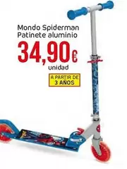 Oferta de Spiderman -  Patinete Aluminio por 34,9€ en Froiz