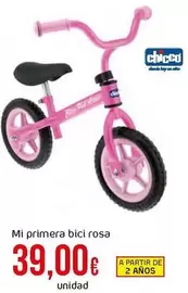 Oferta de Chicco - Mi Primera Bici Rosa por 39€ en Froiz