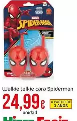 Oferta de Marvel - Walkie Talkie Cara Spiderman por 24,99€ en Froiz