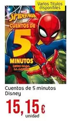 Oferta de Spiderman - Cuentos De 5 Minutos por 15,15€ en Froiz