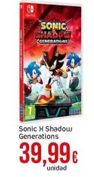 Oferta de Nintendo SWITCH - Sonic X Shadow Generations por 39,99€ en Froiz