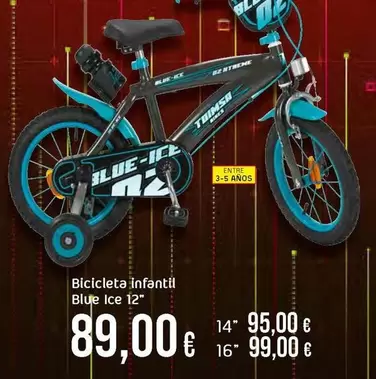 Oferta de Blue - Bicicleta Infantil Blue Ice 12" por 89€ en Froiz