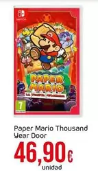 Oferta de Nintendo SWITCH - Paper Mario Thousand Year Door por 46,9€ en Froiz