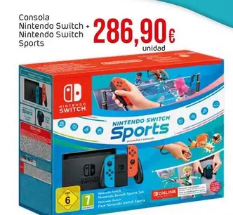 Oferta de Nintendo - Consola + Switch por 286,9€ en Froiz