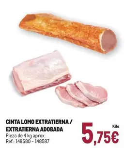 Oferta de Cinta Lomo Extratierna/extratierna Adobada por 5,75€ en Makro