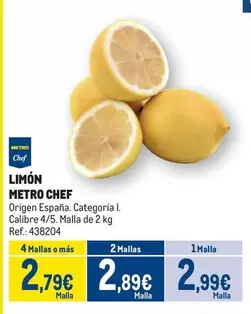 Oferta de Chef - Limon por 2,99€ en Makro