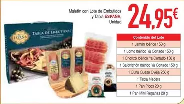 Oferta de España - Maletin Con Lote De Embutidos Y Tabla por 24,95€ en Masymas