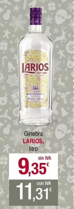 Oferta de Larios - Ginebra por 9,35€ en Masymas