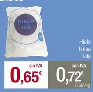 Oferta de Hielo Bolsa por 0,65€ en Masymas