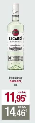 Oferta de Bacardi - Ron Blanco por 11,95€ en Masymas