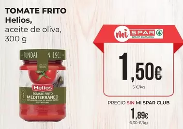 Oferta de Helios - Tomate Frito por 1,5€ en SPAR Gran Canaria