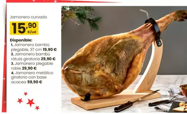 Oferta de Jamonero Curvado por 15,9€ en Eroski