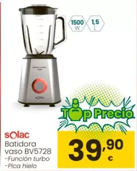 Oferta de Solac - Batidora Vaso BV5728 por 39,9€ en Eroski