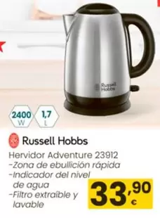 Oferta de Russell Hobbs - Hervidor Adventure 23912 por 33,9€ en Eroski