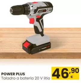 Oferta de Power Plus - Taladro A Batería 20 V Litio  por 46,9€ en Eroski