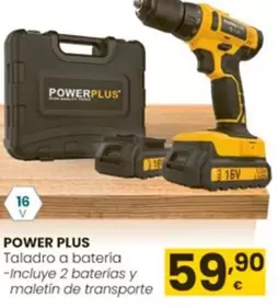 Oferta de Power Plus - Taladro A Batería por 59,9€ en Eroski