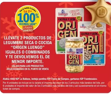 Oferta de Luengo - Productos De Legumbre Seca O Cocida "Origen" en E.Leclerc