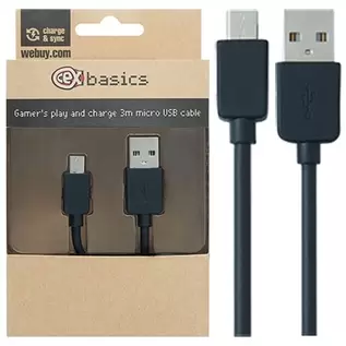 Oferta de CeX basics - Cable Micro-USB - USB 3m por 9€ en CeX