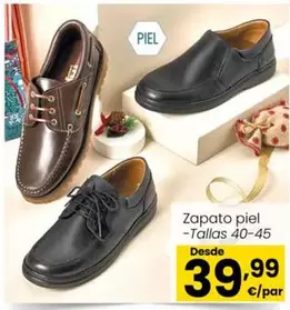 Oferta de Zapato Piel por 39,99€ en Eroski