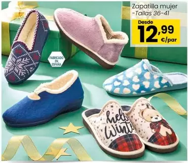 Oferta de Zapatilla Mujer por 12,99€ en Eroski