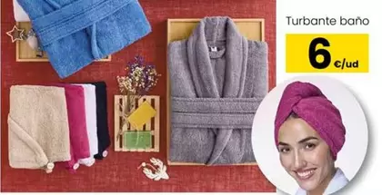 Oferta de Turbante Bano por 6€ en Eroski