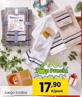 Oferta de Juego Toallas por 17,9€ en Eroski