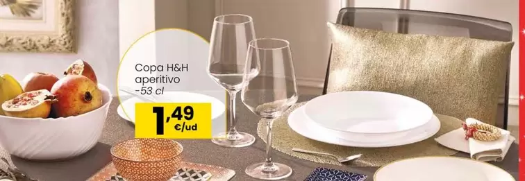 Oferta de Copa H&h Aperitivo por 1,49€ en Eroski