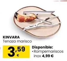 Oferta de Tenaza Marisco por 3,59€ en Eroski