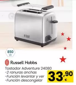 Oferta de Russell Hobbs - Tostador Adventure 24080 por 33,9€ en Eroski