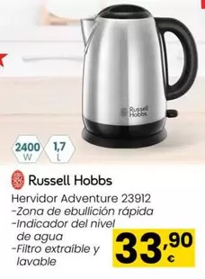 Oferta de Russell Hobbs - Hervidor Adventure por 33,9€ en Eroski