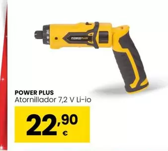 Oferta de Power plus - Atornillador 7,2 V Li-io por 22,9€ en Eroski