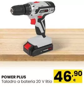 Oferta de Power plus - Taladro A Bateria 20 V Litio por 46,9€ en Eroski