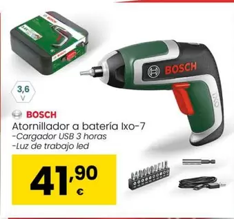 Oferta de Bosch - Atornillador A Batería por 41,9€ en Eroski