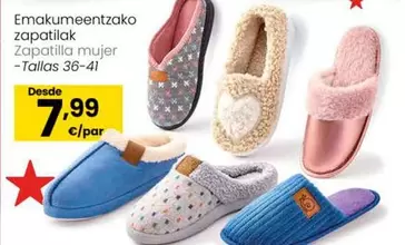 Oferta de Zapatilla Mujer por 7,99€ en Eroski