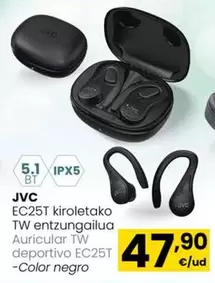 Oferta de JVC - ECZ5T Kiroletako Tw Entzungailua por 47,9€ en Eroski