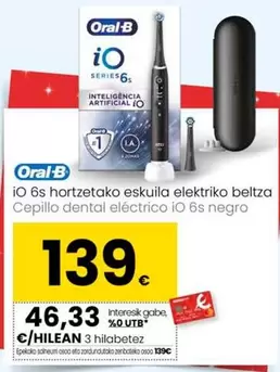 Oferta de Oral B - Cepillo Dental Electrico Io por 139€ en Eroski