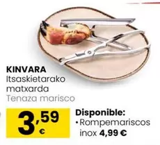 Oferta de Tenaza Marisco por 3,59€ en Eroski