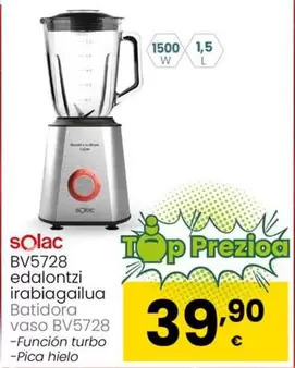 Oferta de Solac - Batidora Vaso Bv5728 por 39,9€ en Eroski