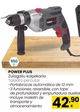 Oferta de Power plus - Taladro Percutor por 42,9€ en Eroski